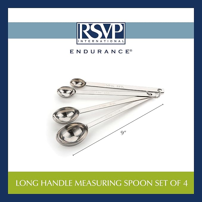 RSVP International Measuring Spoons, Stainless Steel - Image 7