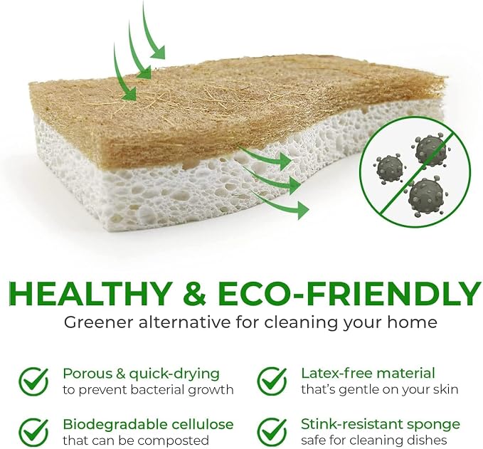 AIRNEX Natural Kitchen Sponges - Image 4