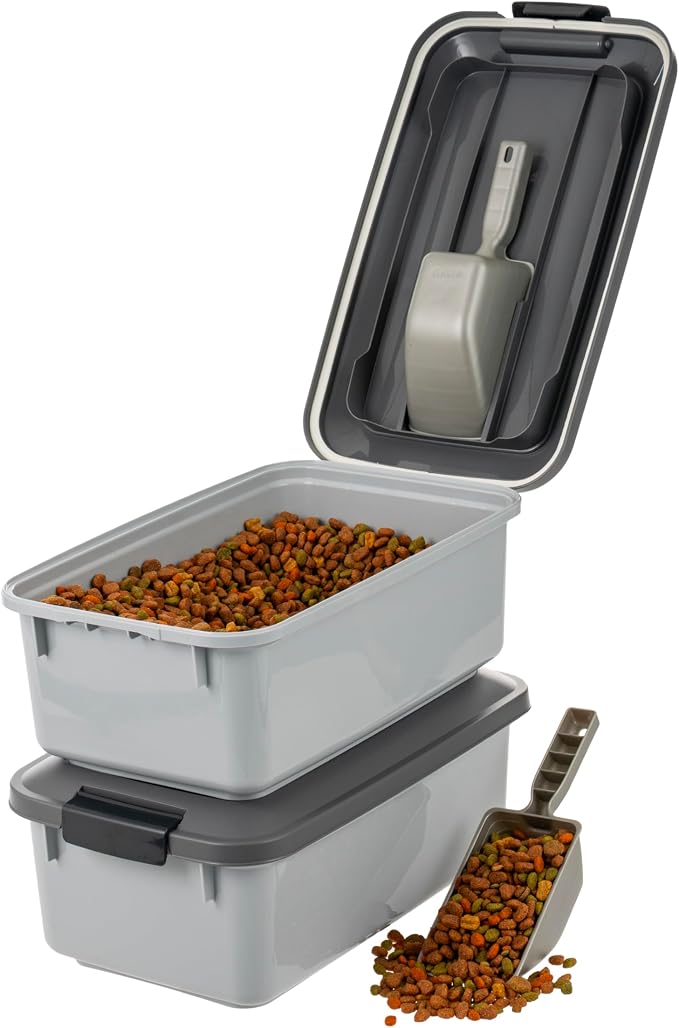 IRIS USA WeatherPro Airtight Pet Food Storage Container, Dog Cat Bird and Other - Image 9