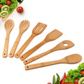 Wooden Spoons for Cooking, Heat-resistant Wood Serving Utensil Set Ideal for by HOMTBDLHOME