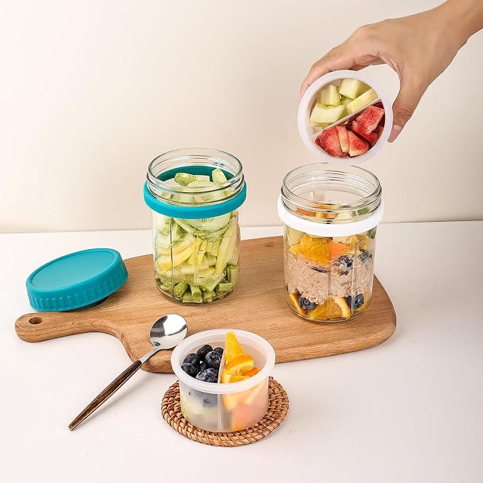 6 Pack Overnight Oats Containers - Image 6