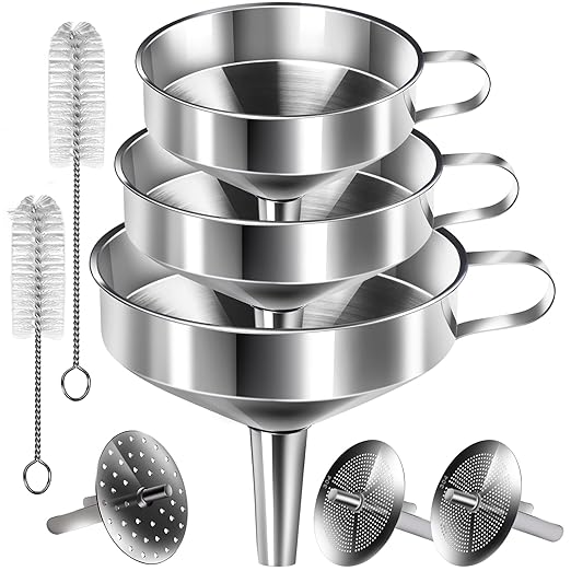 YGDZ Stainless Steel Funnel, Large Food Grade Metal Funnel by YGDZ