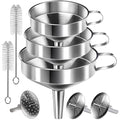 YGDZ Stainless Steel Funnel, Large Food Grade Metal Funnel by YGDZ