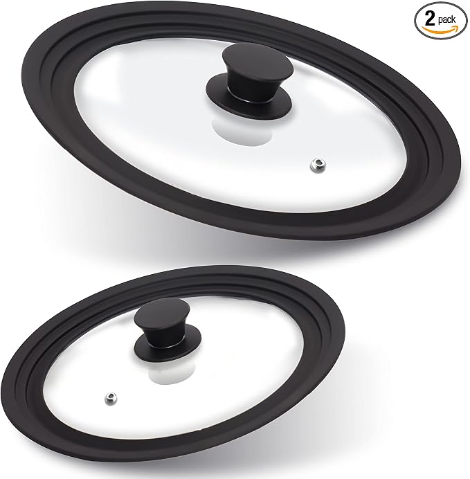 Anaeat Silicone Universal Lid for Pots, Pans and Skillets by Anaeat