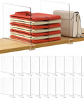 HBlife 12 Inches Tall Clear Shelf Dividers, 18 Pack Purse Organizer by HBlife