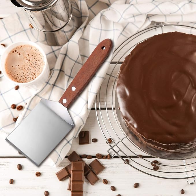 Newtay 2 Pieces Small Brownie Cookie Spatula Metal Stainless Steel Spatula - Image 7