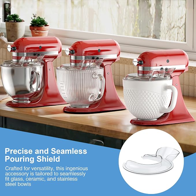 Food-Grade Pouring Shield for KitchenAid 4.5-5QT Mixer Bowl - Image 6