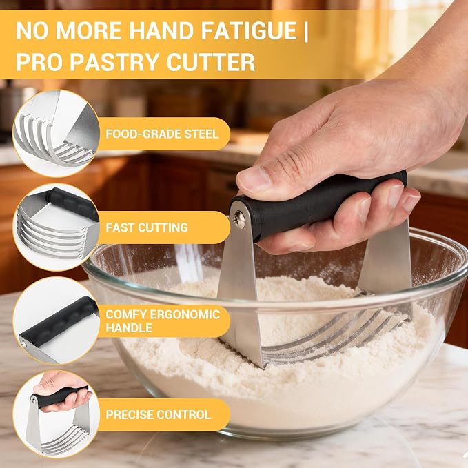 Baking Tool Kit: pastry cutter, flour sifter - Image 4