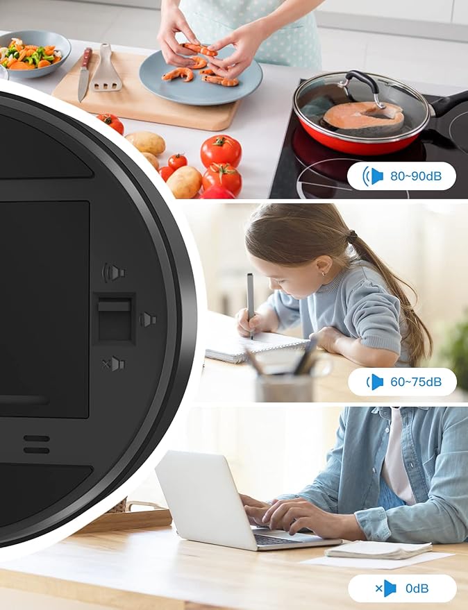 LIORQUE Digital Kitchen Timer, Magnetic Countdown Countup Timer - Image 4