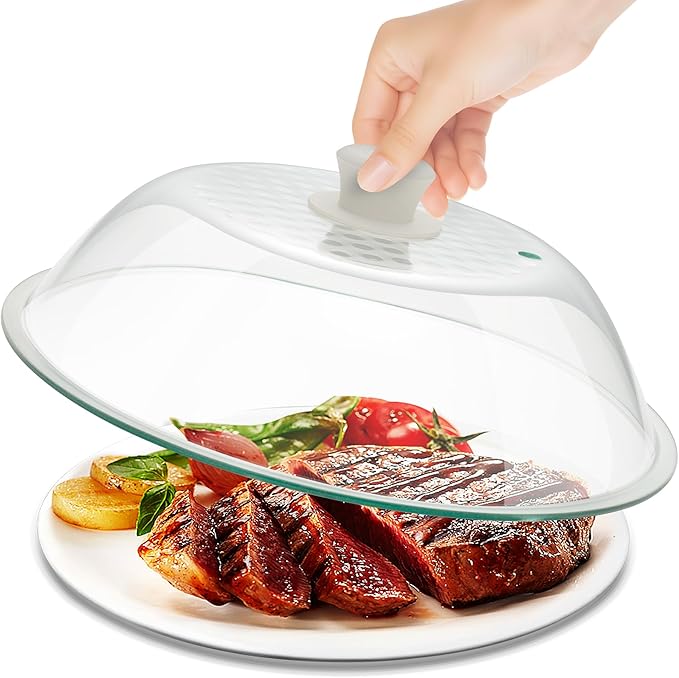 OEC Lighter Weight Tempered Glass Microwave Splatter Cover by OEC