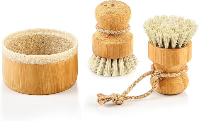 SUBEKYU Bamboo Dish Brush Set by SUBEKYU