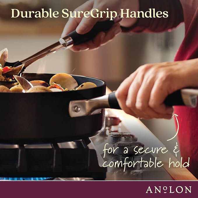 Anolon Advanced Home Hard Anodized Nonstick Sauce Pan/Saucepan - Image 7
