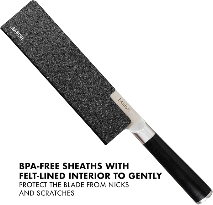 Babish 14-Piece Full Tang Forged Kitchen Knife Set – High-Carbon 1.4116 German - Image 7