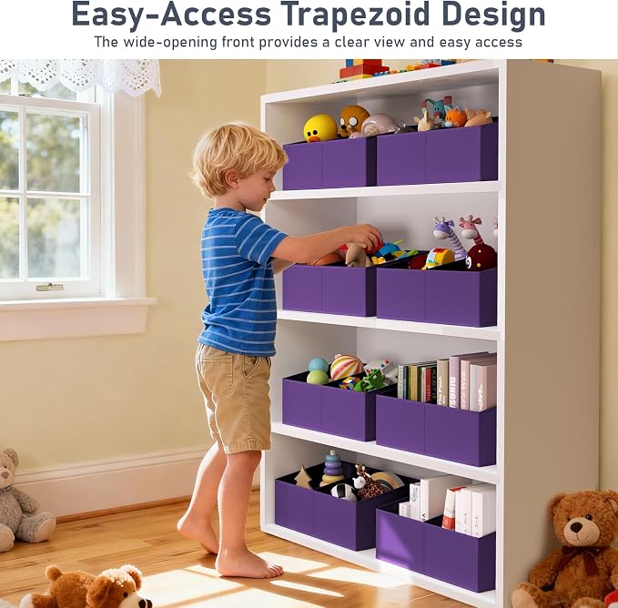 DIMJ Large Closet Shelf Organizer Bins 6 Packs - Image 7