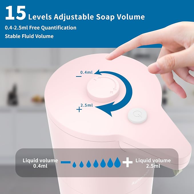 Aunmaon Automatic Soap Dispenser Touchless, Kitchen & Bathroom, Hands-Free - Image 2