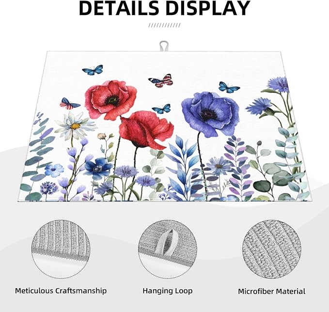 Independence Day Dish Drying Mat 18x24 - Image 5