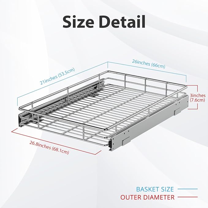 ZOINLIY Pull Out Cabinet Organizer, Versatile Slide Out Kitchen Organizers and - Image 2