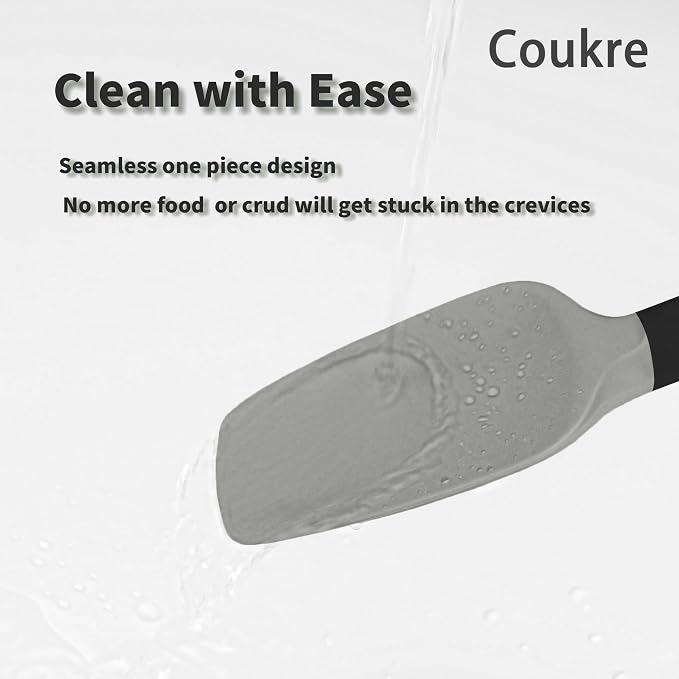 Coukre Silicone Spatula Set of 5, High Temperature Resistant, Food Grade - Image 4