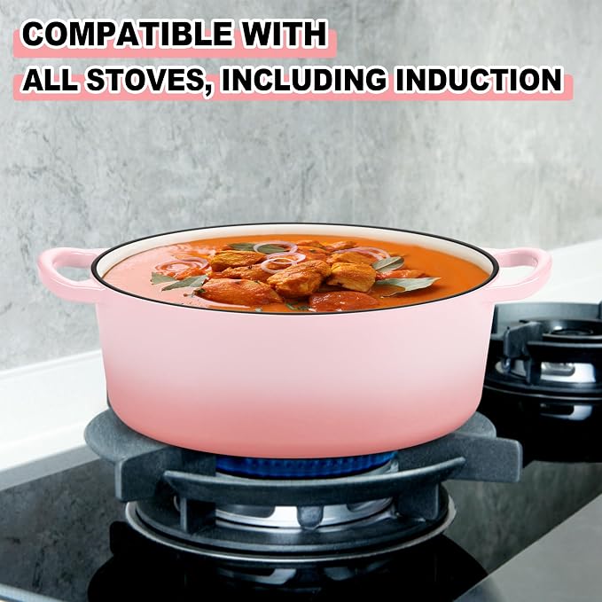 E-far 7QT Oval Dutch Oven Pot - Image 4