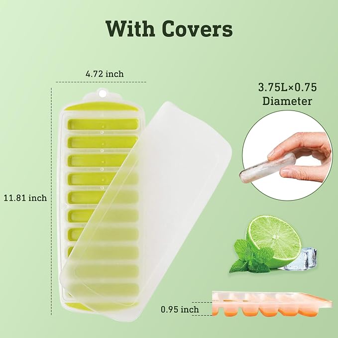 Water Bottle Silicone Ice Cube Tray by Lily's Home - Image 2