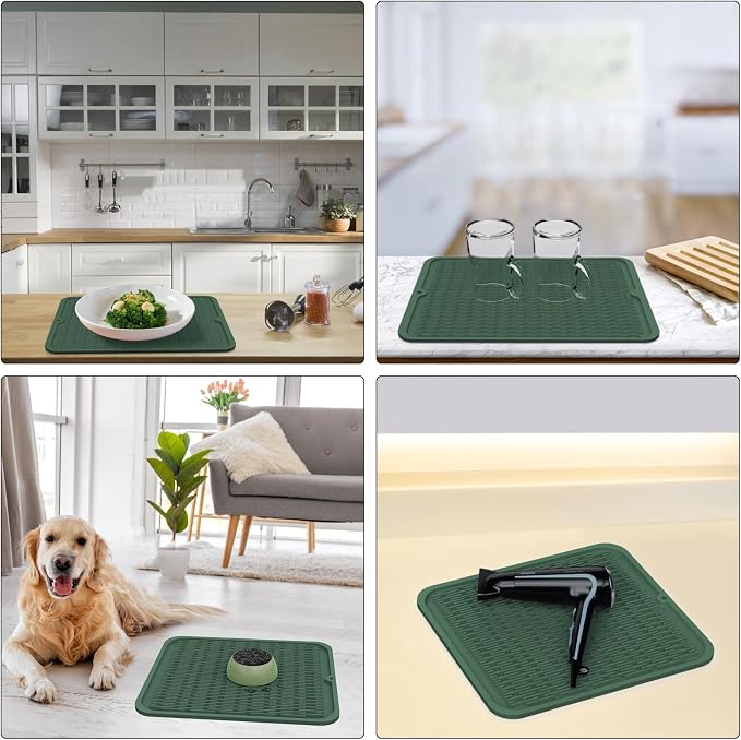 ZLR Silicone Dish Drying Mat & Heat Resistant Trivet - Image 9