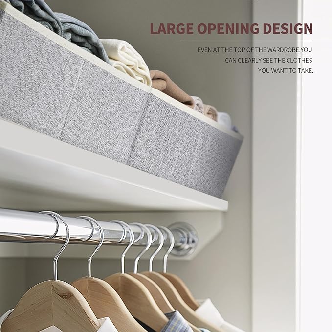 Homsorout Closet Organizers Bins 6 Packs - Image 3