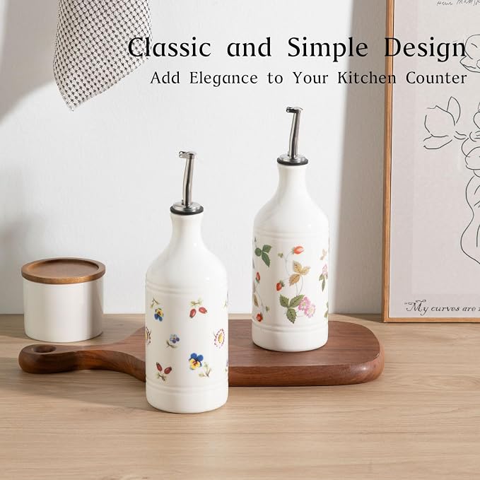 Sweejar Ceramic Olive Oil Dispenser Bottle - Image 5
