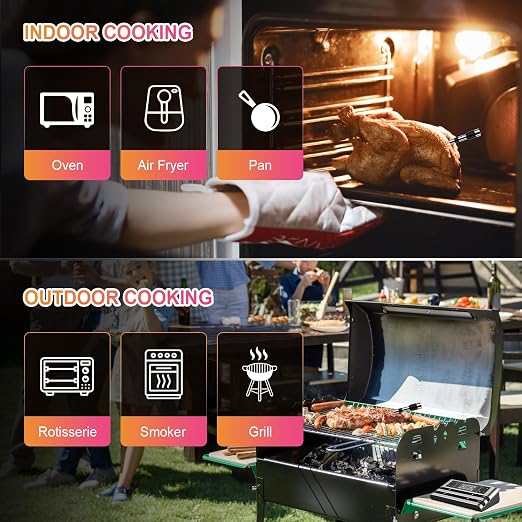 Wireless Smart Meat Thermometer, Dual-Sensor Probe, 500FT Remote, Dedicated App - Image 7
