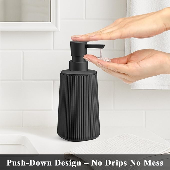 Black 2 Pack Hand Soap Dispensers Set - Image 2