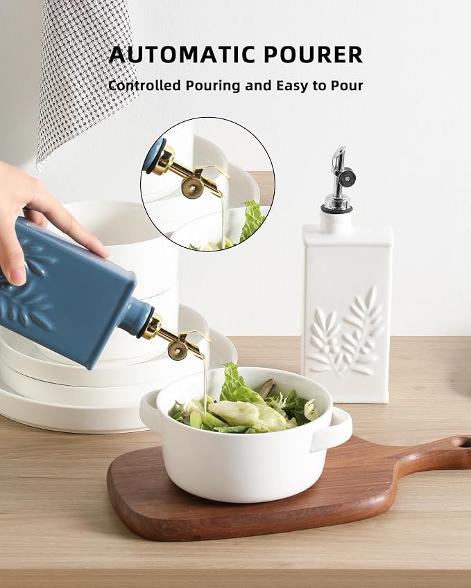Sweejar Ceramic Olive Oil Dispenser Bottle - Image 5