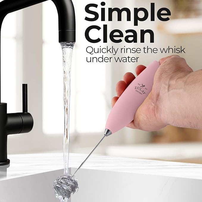Zulay Kitchen Patented Tornado Triple Whisk Milk Frother - Image 9