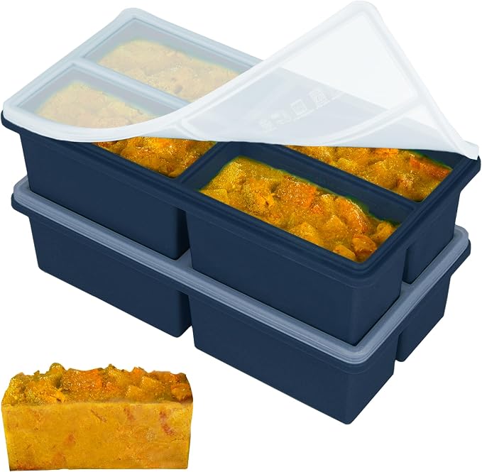 Silicone Freezer Molds for Soup by Unknown