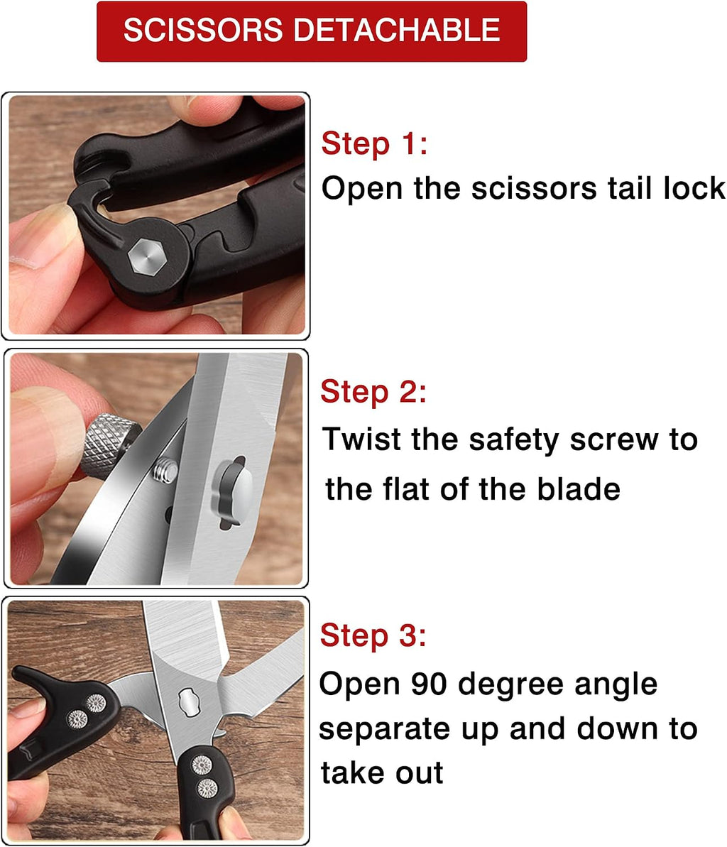 Heavy Duty Poultry Shears Scissors,Kitchen Shears for food Heavy