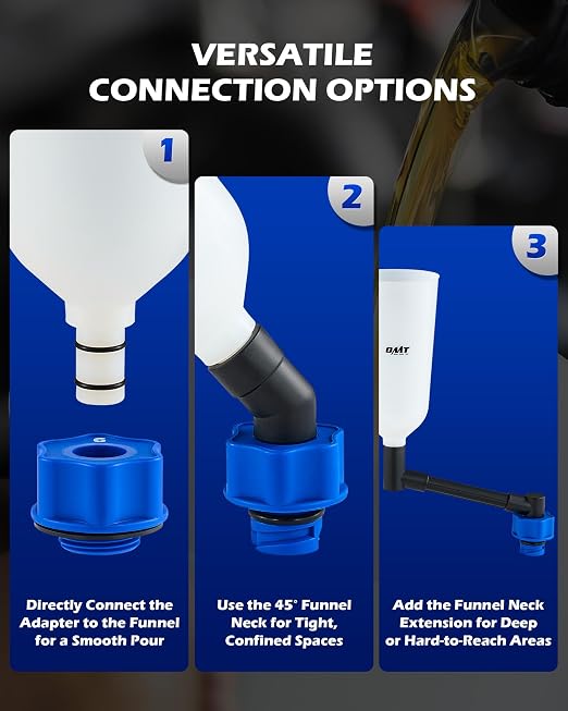 Orion Motor Tech 23pc Oil Funnel Set, 2.2 qt Funnel - Image 6