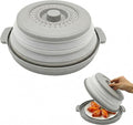 Microwave Food Cover With Handle by Unknown