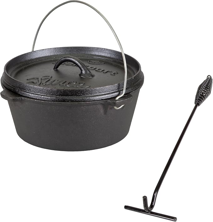Stansport Pre-Seasoned Cast Iron Dutch Oven by Stansport