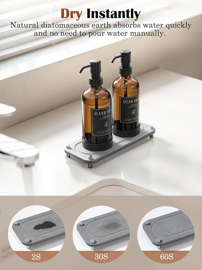 Luxspire Soap Dispenser Set, Hand Soap Dispensers - Image 3