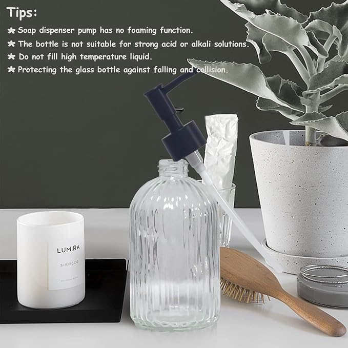 Clear Glass Soap Dispenser - Image 6