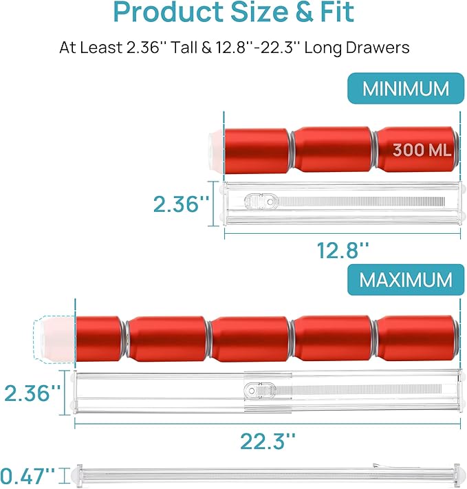Vtopmart 12 Pack 2.36" Short Upgrade Drawer Dividers - Image 2