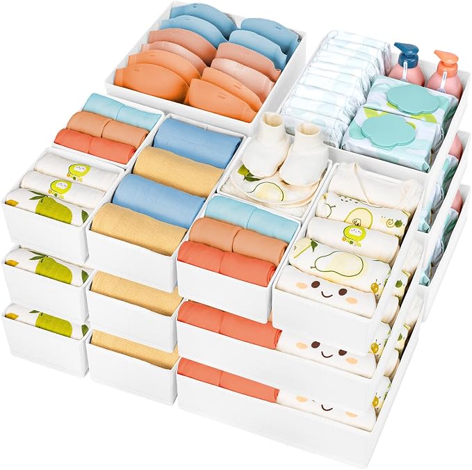 DIMJ Drawer Organizer Clothes 18 Pack by DiMJ