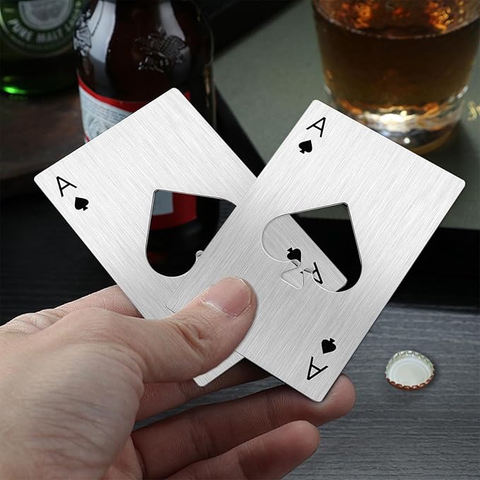Ace Of Spades Bottle Opener Credit Card Size Pocker Cap Opener Portable - Image 3