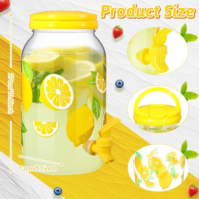 Havawish 2 Pcs 1 Gallon Plastic Beverage Dispenser - Image 2
