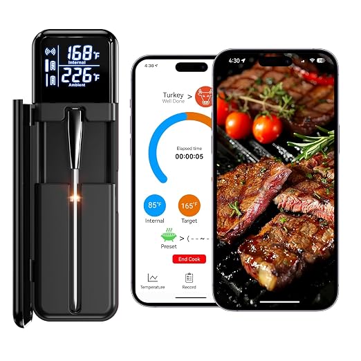 Smart Wireless Meat Thermometer, Digital Cooking Thermometer by SMNQIUA