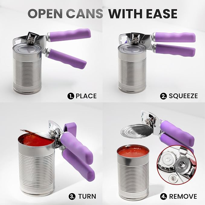 Zulay Kitchen Heavy Duty Stainless Steel Can Opener Manual - Image 6