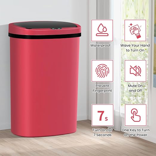 13 Gallon Trash Can | 50L Sensor Automatic Kitchen Trash Can - Image 2