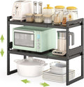 DOLALIKE Expandable Kitchen Countertop Organizer, Stackable Cabinet Shelf by DOLALIKE