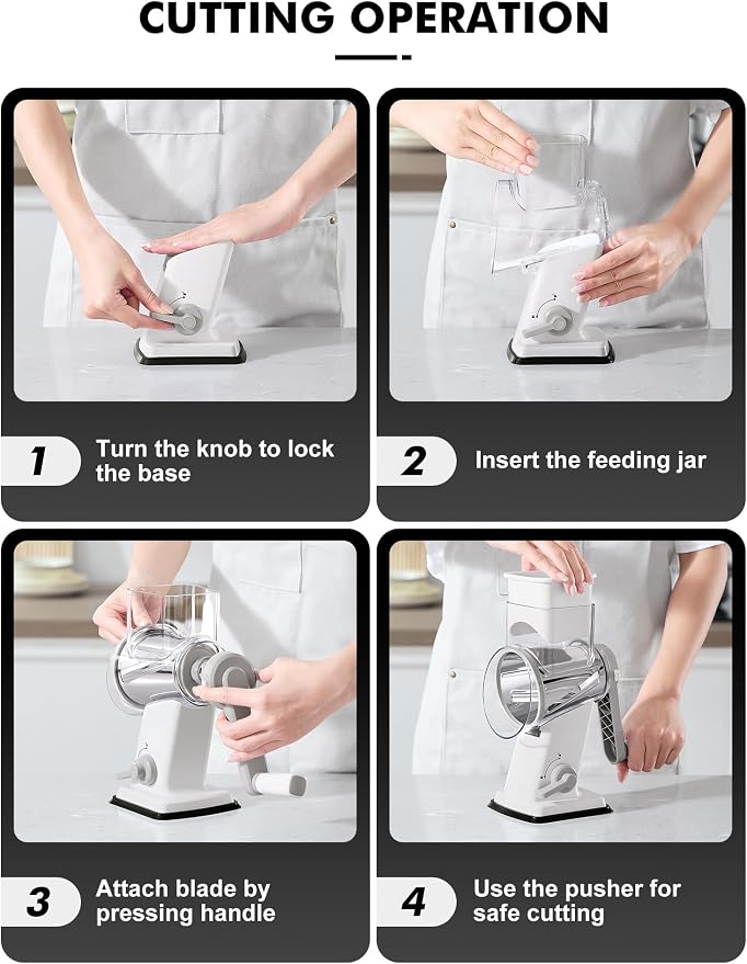 GDL Rotary Cheese Grater Hand Crank - Image 8