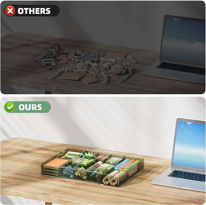 Marbrasse Expandable Desk Drawer Organizer, Desk Organizers and Accessories - Image 9