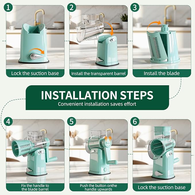 The CoveCarol rotary cheese grater comes - Image 4