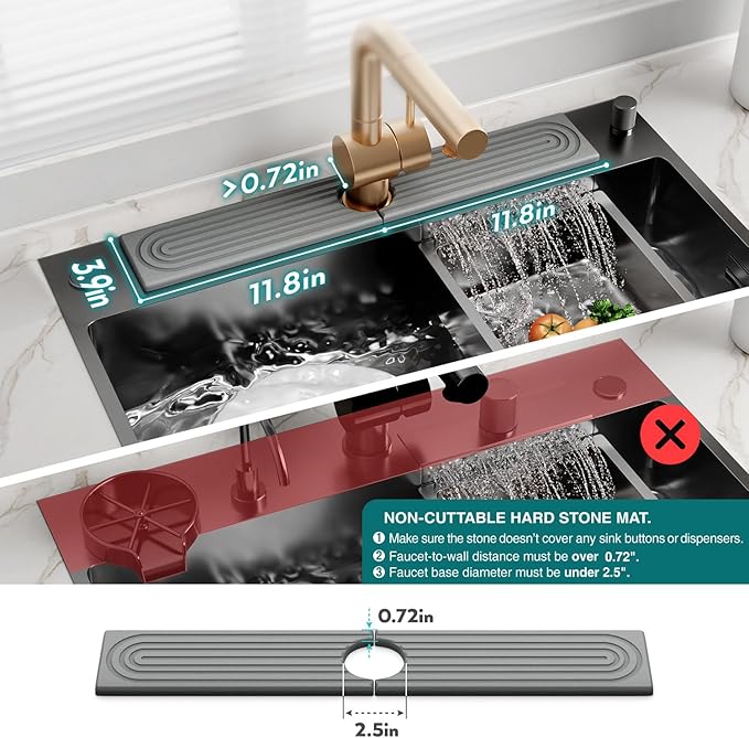 eormoe Kitchen Faucet Absorbent Mat - Image 4